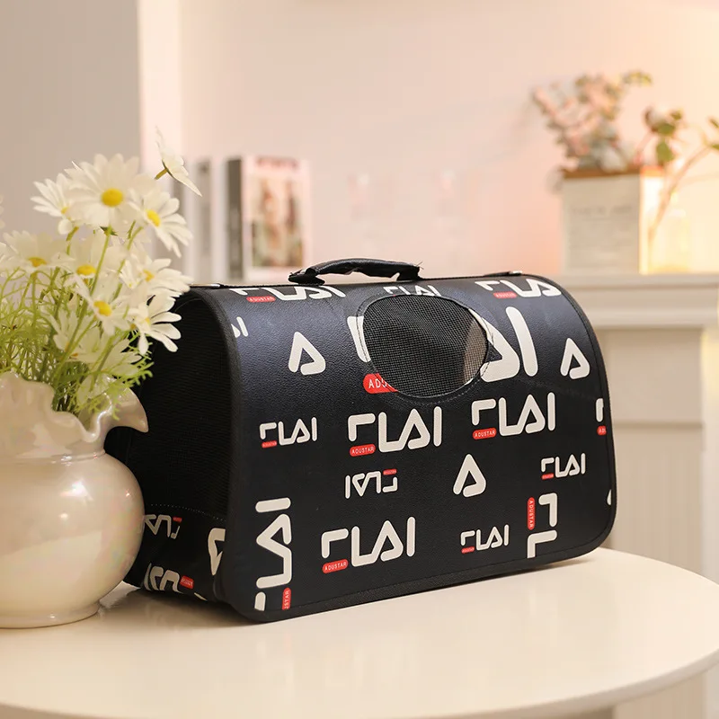 Portable Outdoor Pet Dog Backpack Fashionable Transparent Carrier Bag Travel Suitcase for Summer for Cat and Dog