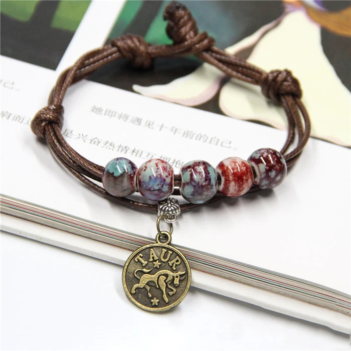 Ceramic Alloy Knitting 12 Jewelry Chinese Zodiac Bracelet