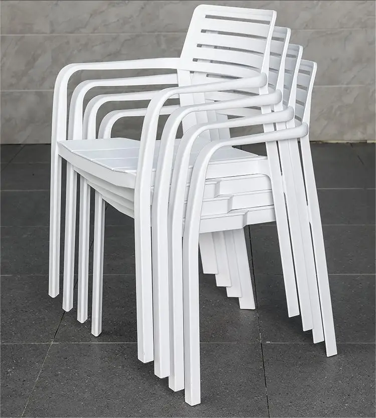 For Party Plastic Folding Chairs Metal Frame White Outdoor Furniture Modern Garden Chair Heavy Duty strong Plastic Chairs