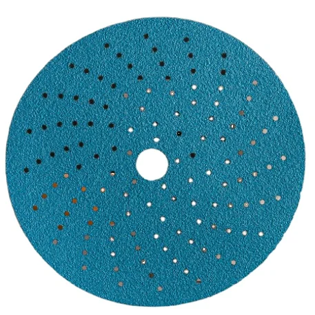 ZY abrasive 5 inch 150mm Customized Blue Zirconium Mesh Sanding Paper Disc for Car Wood Polishing Factory Supply