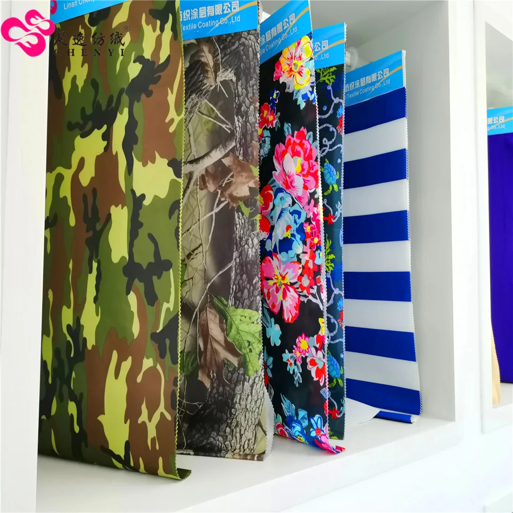 polyester ripstop taffeta camouflage print tent fabric 190T 210T