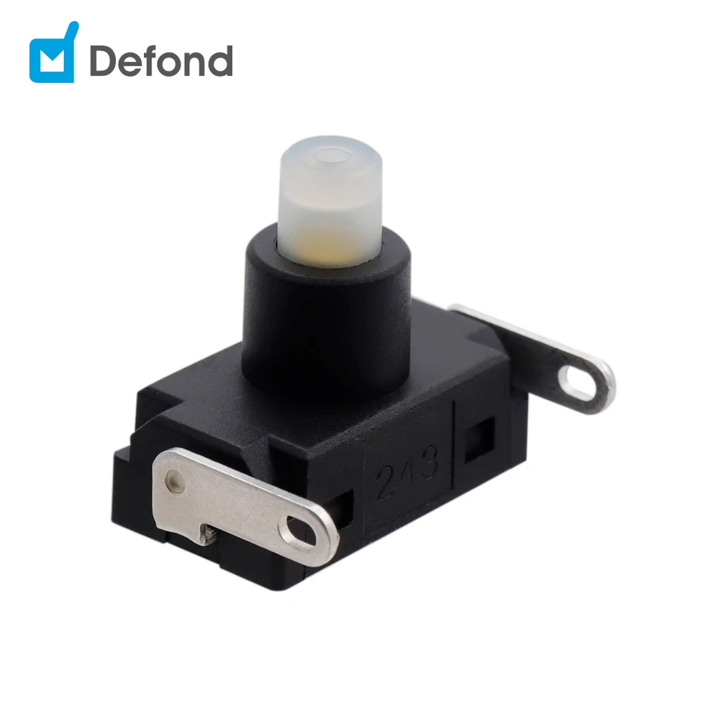 16A 8A 7(7) кнопочный переключатель Defond CPN-1116-0-AAS31-01 16 мм пайки IP40 SPST