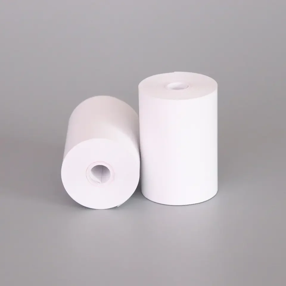 Clear Thermal Paper Rolls POS Machine ATM Machine A4 Thermal Paper Print Single Cash Register Paper 57*40mm 100% Wood Pulp