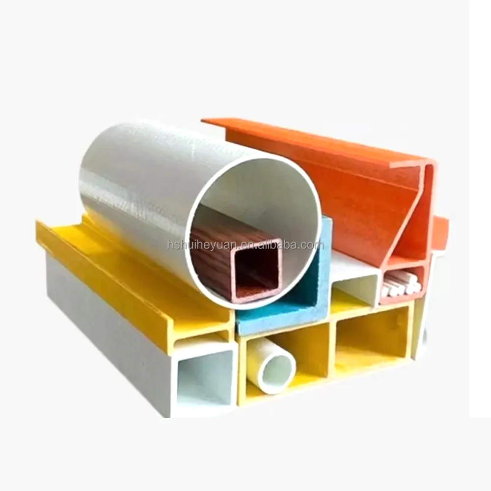 Fiberglass Frp Grp Pultruded Sections Shapes Profiles Channel Steel,I-beam,Angle Steel,Square Column,Cylinder