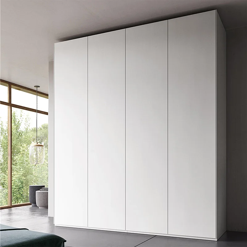 Kenvy Modern Wooden 2 3 4 Piece Wardrobe Closet House Solid Wood Dressing Cabinet Set Iron Luxury Bedroom Furniture For Clothes