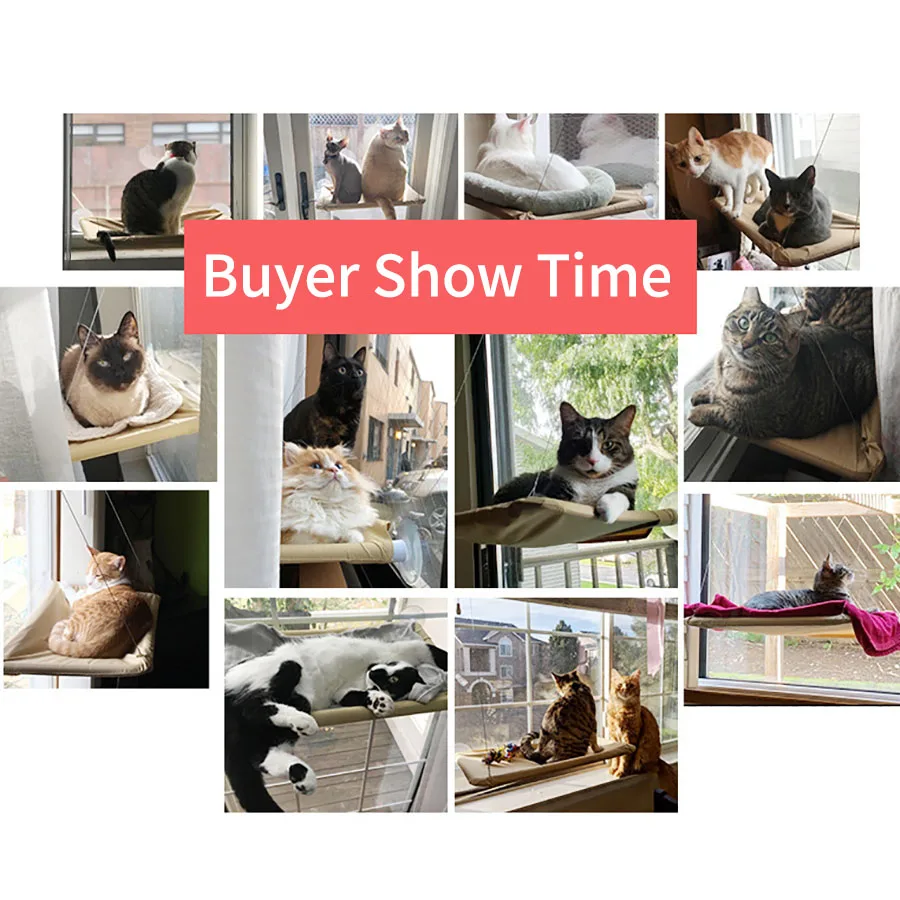 Cat Window Hammocks Pet Cat Window Bed Cat Resting Seat Perch Window Hammock