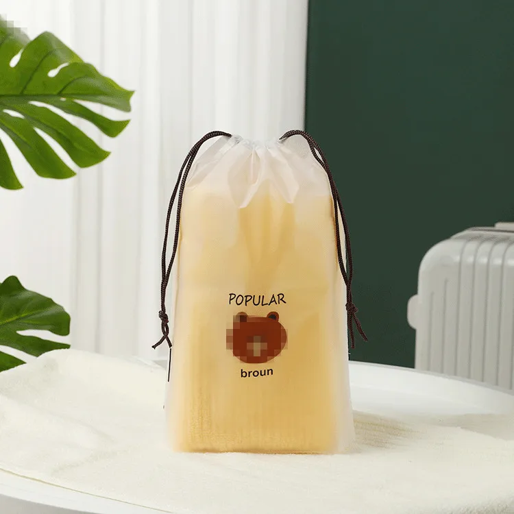 Custom Printed Moistureproof Waterproof Multifunction Plastic Drawstring Backpack Packaging Bag Gift Bags