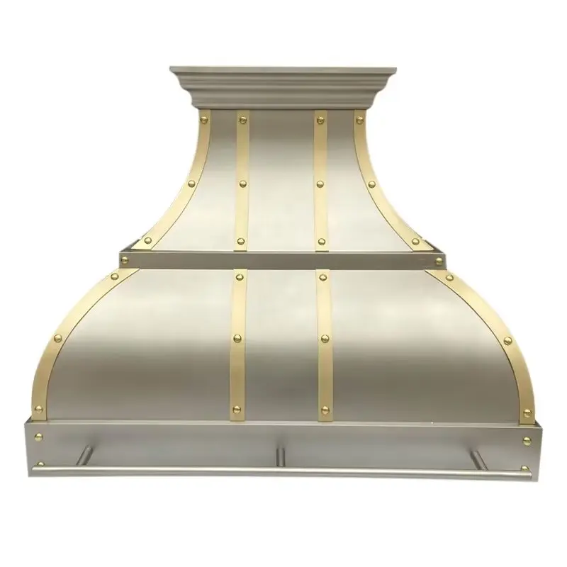 Современный дизайн, роскошная индивидуальная Крышка для кухонной духовки из нержавеющей стали, Вытяжка с вентиляционным отверстием, вытяжка, декоративная настенная вытяжка