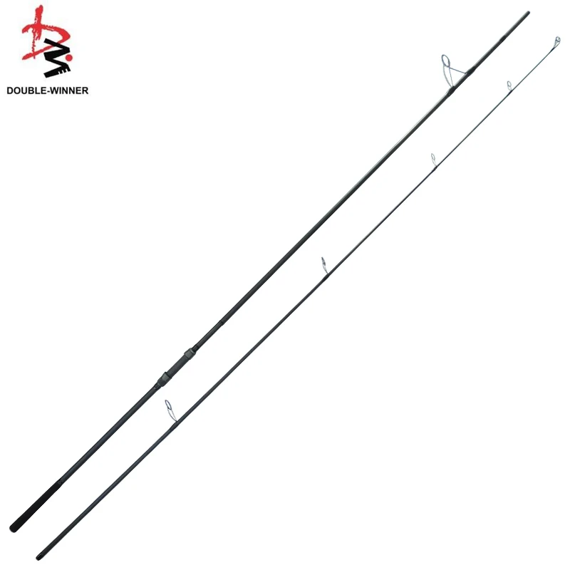 Double winner carp fishing rod  24T+30T+40T carbon 1K Chinese guides Fuji reel seat 3.75lbs 13ft 2 section