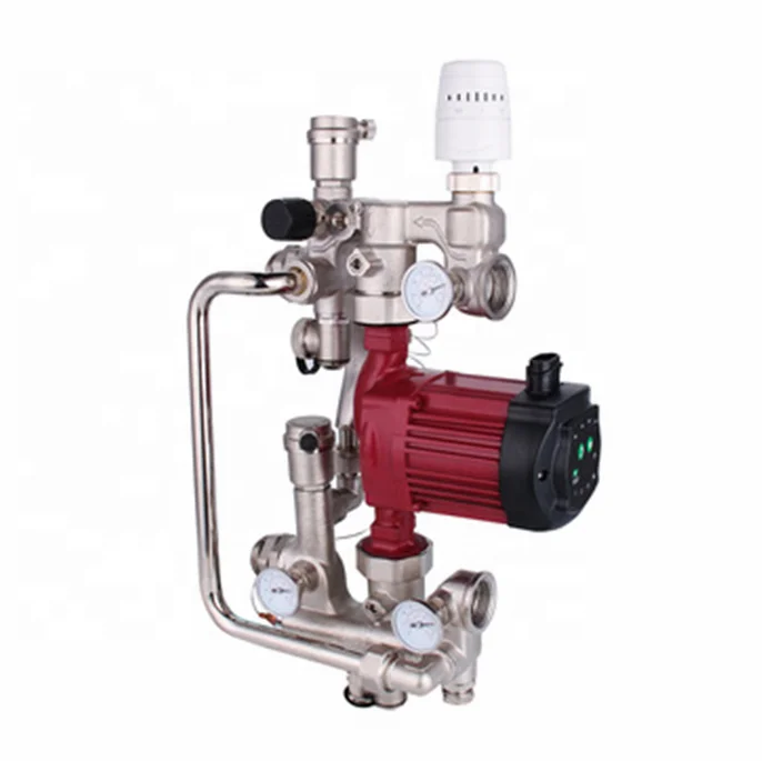 floor heating mixed water center system