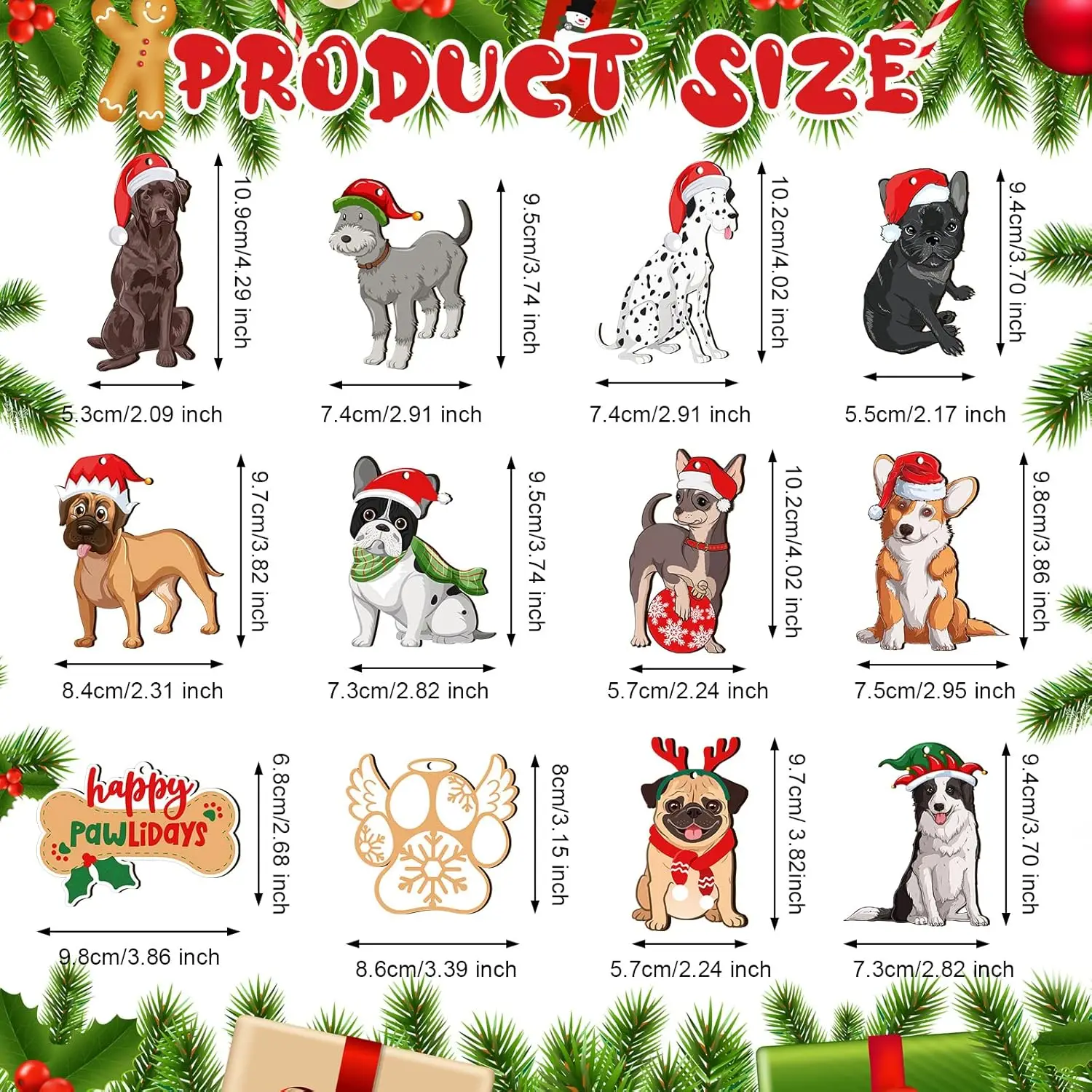 Christmas series wood buttons DIY handmade home decoration wooden pendants