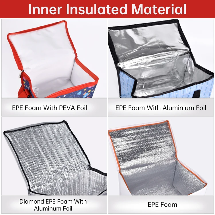 Extra Large Capacity Heavy Duty 600D Oxford Insulated Cooler Bag Custom Insulated Reusable Grocery Bag