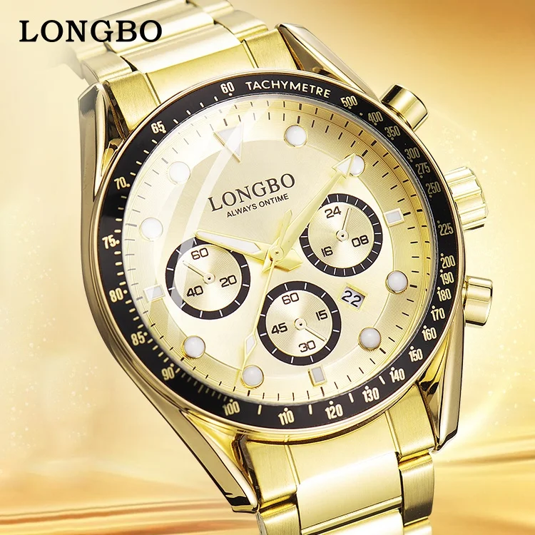 Мужские водонепроницаемые спортивные часы LONGBO Роскошные мужские высокого качества Лучшие для мужчин 2023 бесплатная доставка