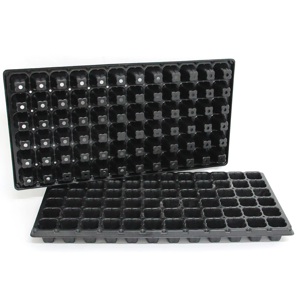Cheap nursery plant 72 cells deep seed tray, wholesale plastic seeding tray for planters