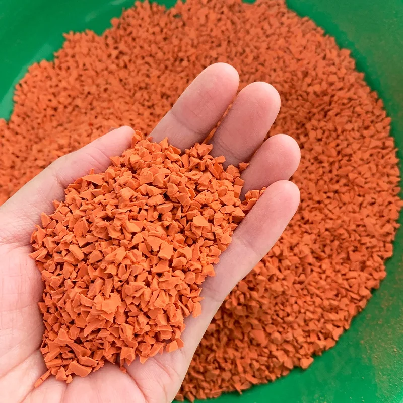 Заводская распродажа, резиновые гранулы из этиленвинилацетата для детской площадки, УФ-стойкие гранулы из этиленвинилацетата для бега, спортивной площадки