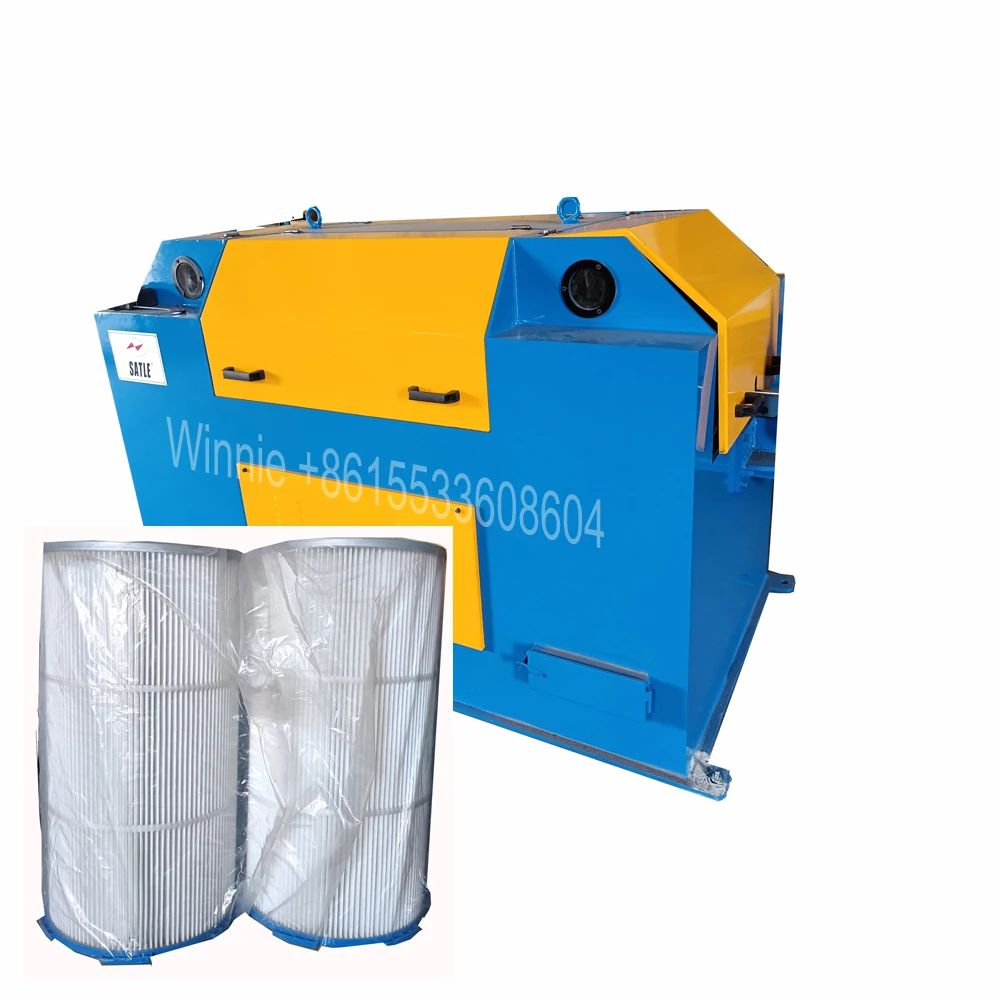 Mechanical derusting machine with filter for steel wire drawing machine