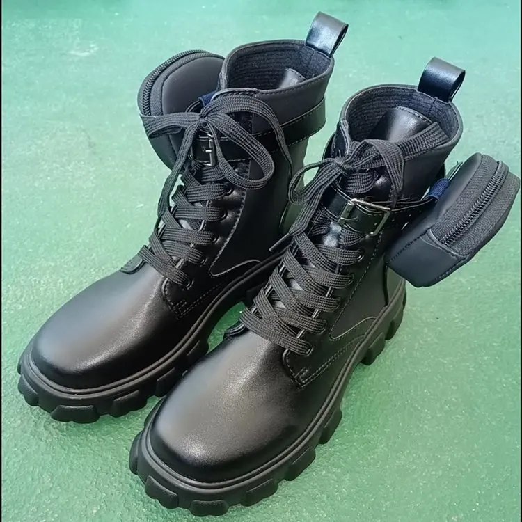 Designer Leather Casual Shoes Woman Platform White Sneakers Ladies Ankle Trendy Boots For Women