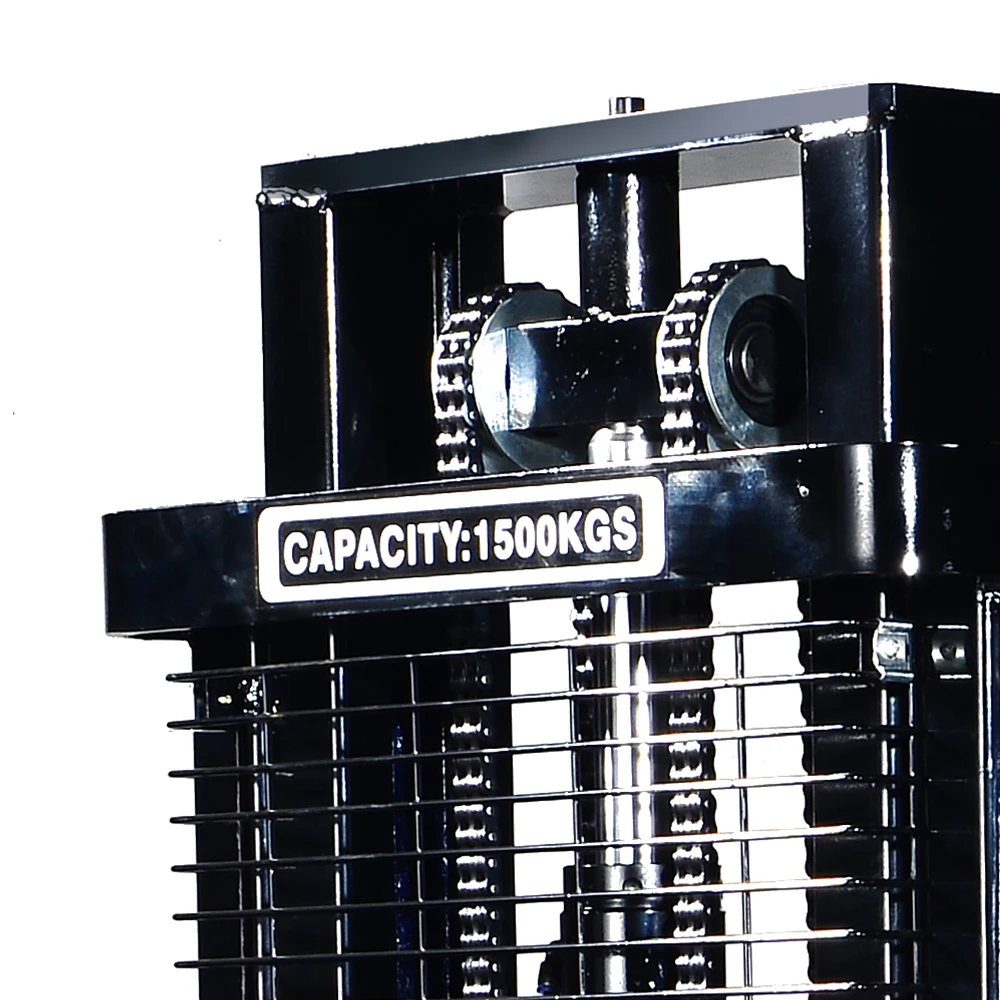 
Warehouse pallet lifting device semi electric walkie stacker forklift 