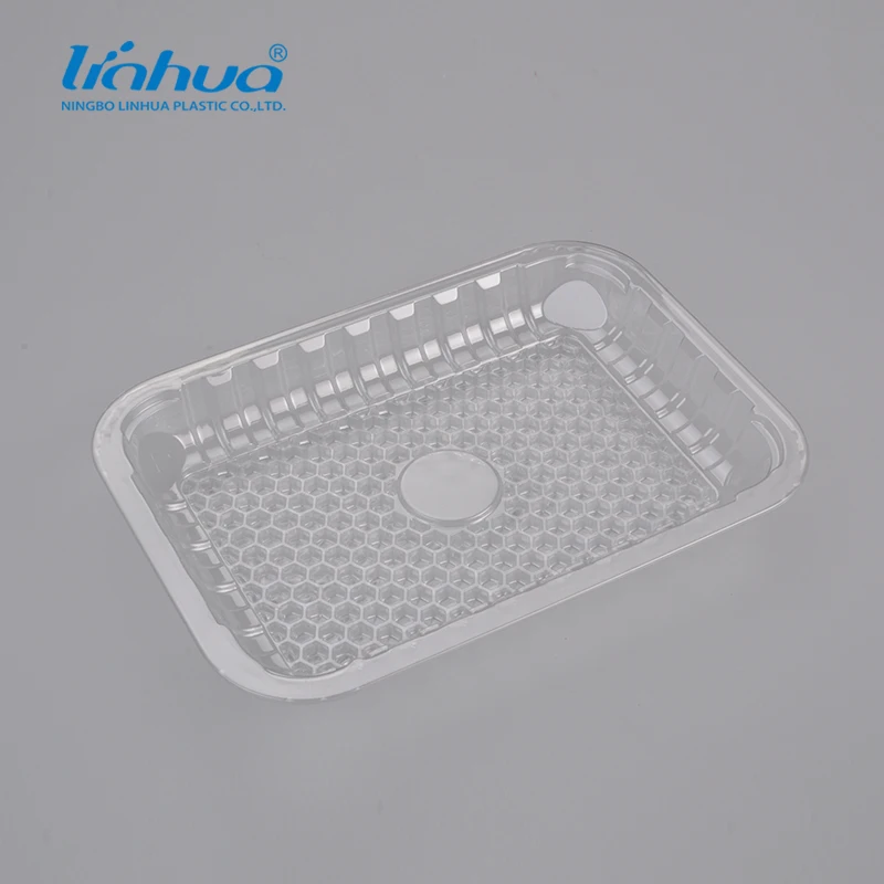 PET Plastic food tray for chicken meat food grade