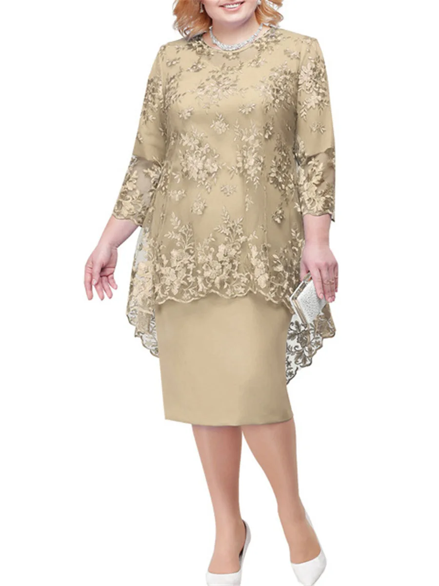 Latest Hot Selling Fat Women Dresses Fashion Multi Color Plus Size Dresses