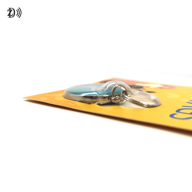 RFID Epoxy Pet Anti-lost Tag NFC Unique ID And QR Code NTAG 213 Hang tag Keychain For pet