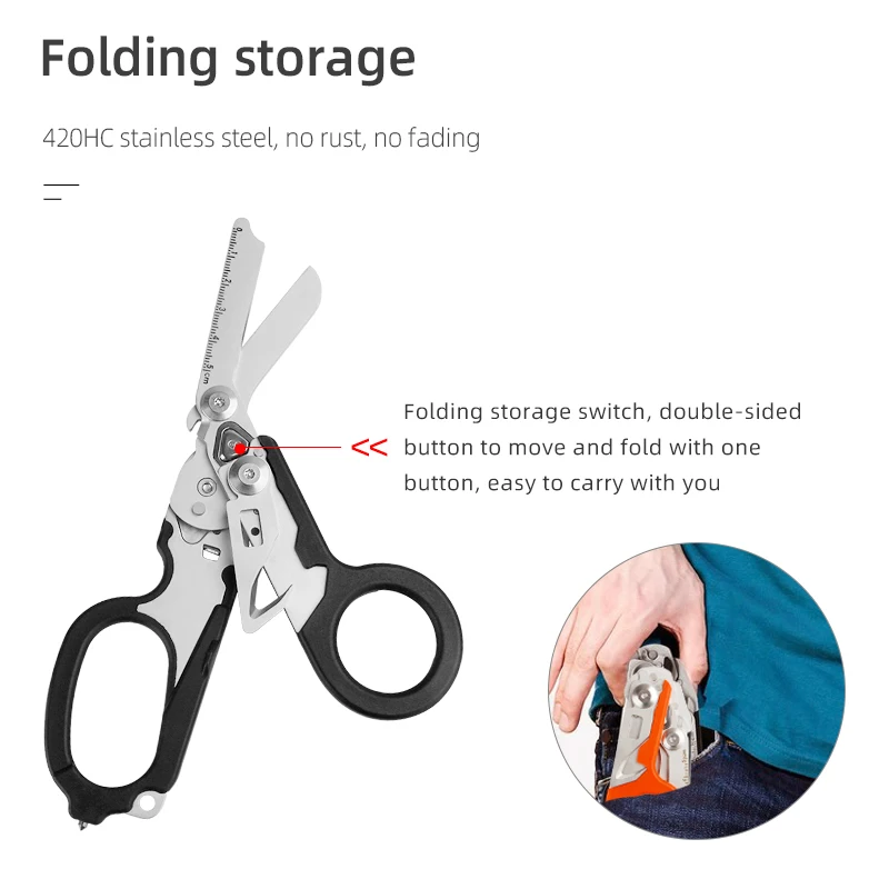 Raptor Rescue Trauma Emergency Shears Emergency Raptor Scissors Multifunctional First Aid Tool