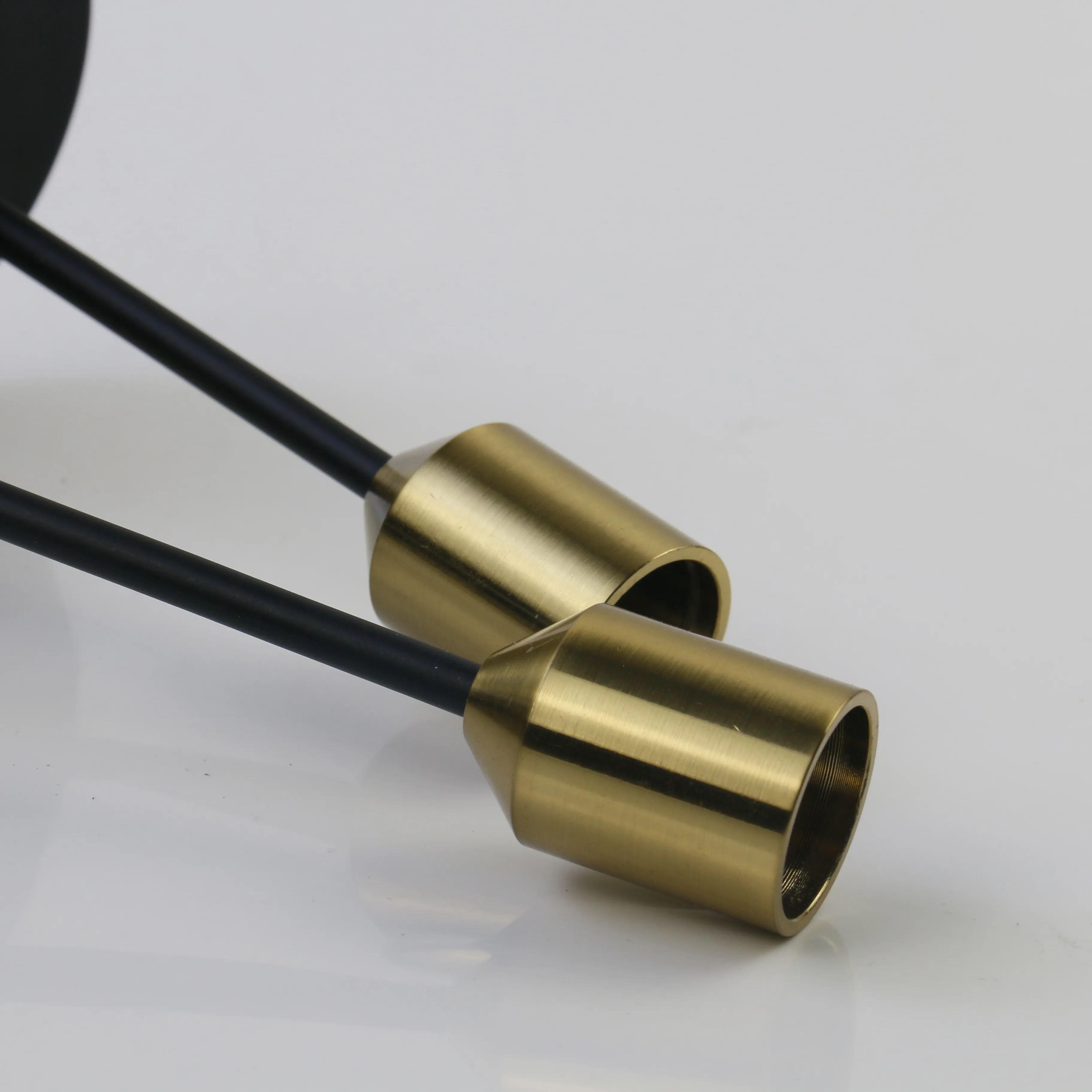 Factory set Wedding Centerpiece black gold candlestick cone candle/candel holders metal candlestick