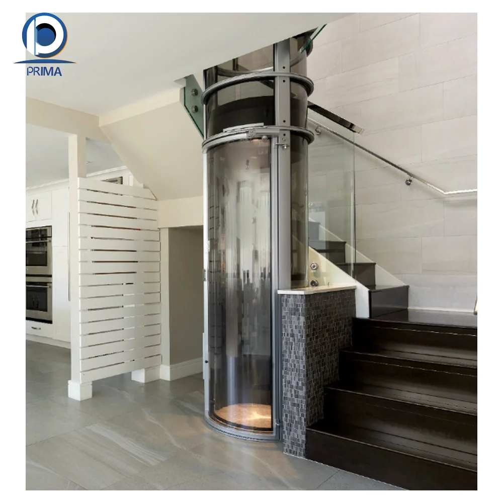 Prima Top Quality  Hot Sale Small Residential Panoramic Elevator For Home Villa Home villa elevator