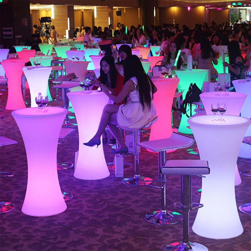 event outdoor garden patio hookah lounge furniture plastic led sectional sofa chair set/LED light up outdoor furniture
