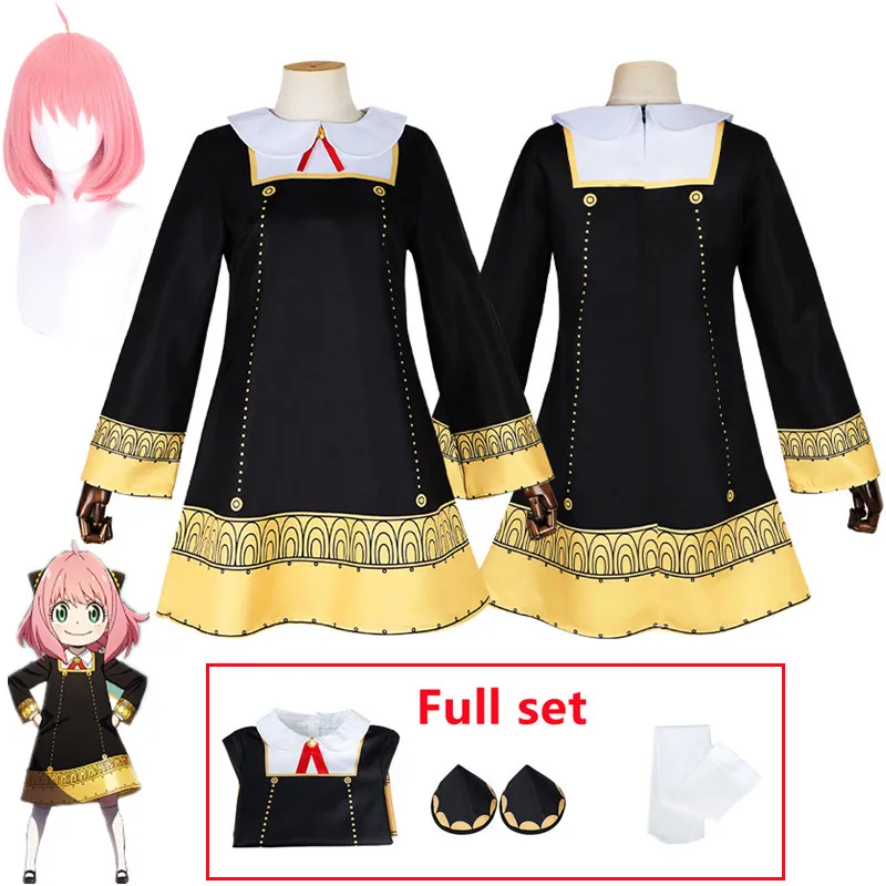Anime SPY X FAMILY Anya Forger Cosplay Costume Dress Uniform  for Halloween Carnival Party