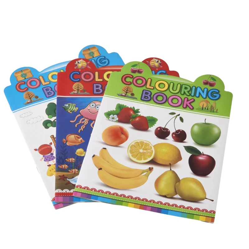 Оптовая продажа многоразовые бумажные книжки для рисования на заказ книжки-раскраски детей с логотипом