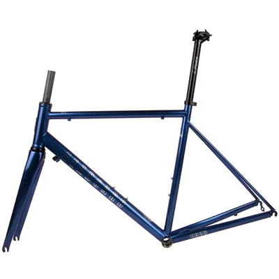 High Cost Performance 44cm / 47cm / 50cm / 53cm / 56cm 700C Road Bike Frame CR-MO  Steel for Sale 700*40C Gravel Frame
