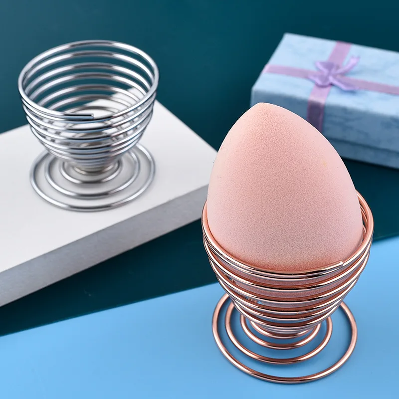 New Metal Makeup Sponge Holder Makeup Sponges Rack Stand, Powder Puff Sponge Support Display Stand