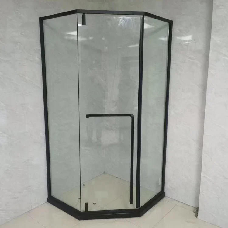 OT-910130F(8mm) Stainless Steel Profile Cabin Decoration Diamond Enclosure Square Room Sign Shower Glass Door