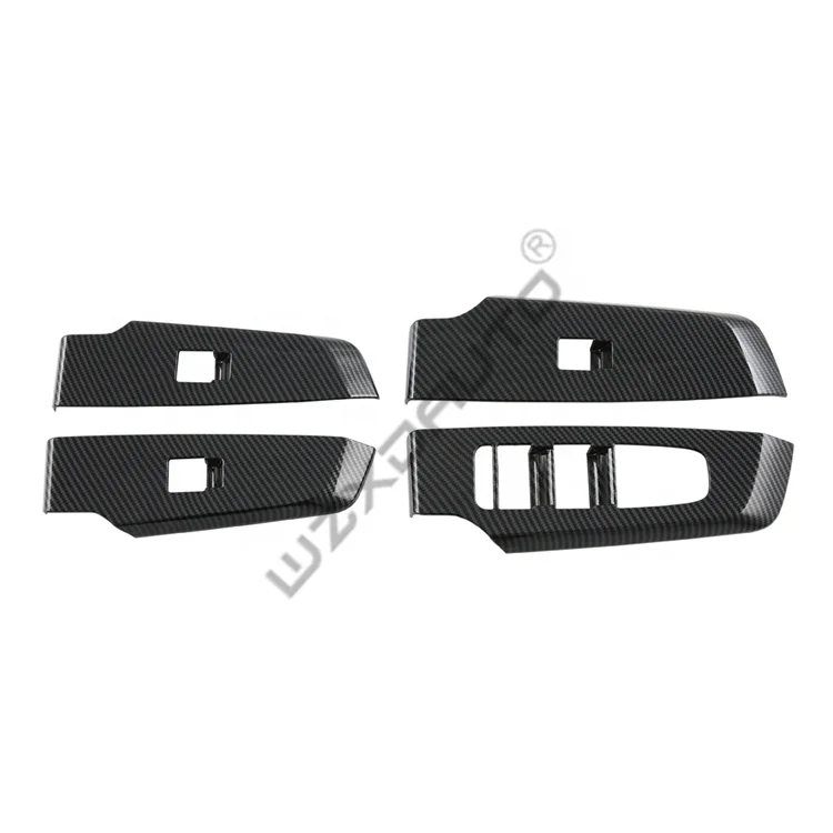 WZXD Carbon Fiber Style Decor Interior Kit Cover Trim Dash Board Window Switch AC Vent Gear Cover For Mitsubishi Outlander 2023