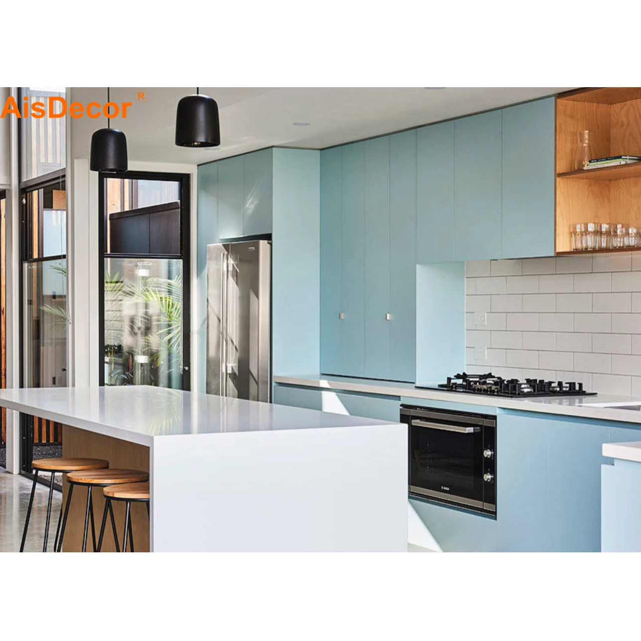 China factory supply price Australia residential apartment project Kitchen Cabinets