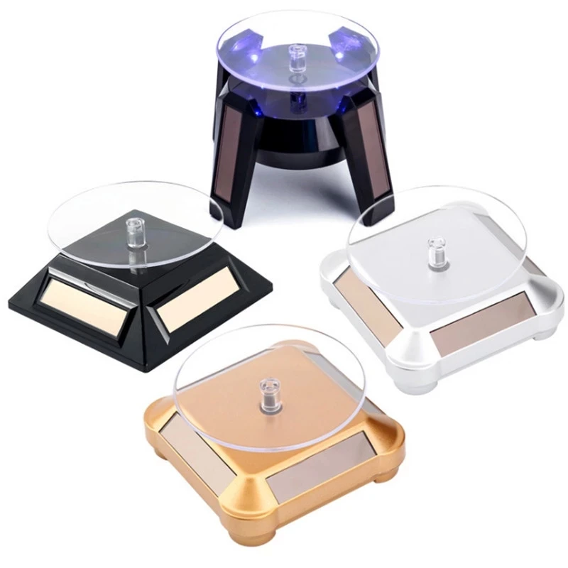 Настольная подставка на солнечной батарее, вращающаяся на 360 градусов