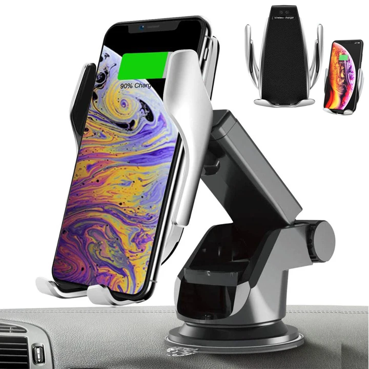 
2021 trending 10W fast Wireless Car Charger Qi Auto-Clamping Air Vent Dashboard Phone Holder car accessories car gadgets 