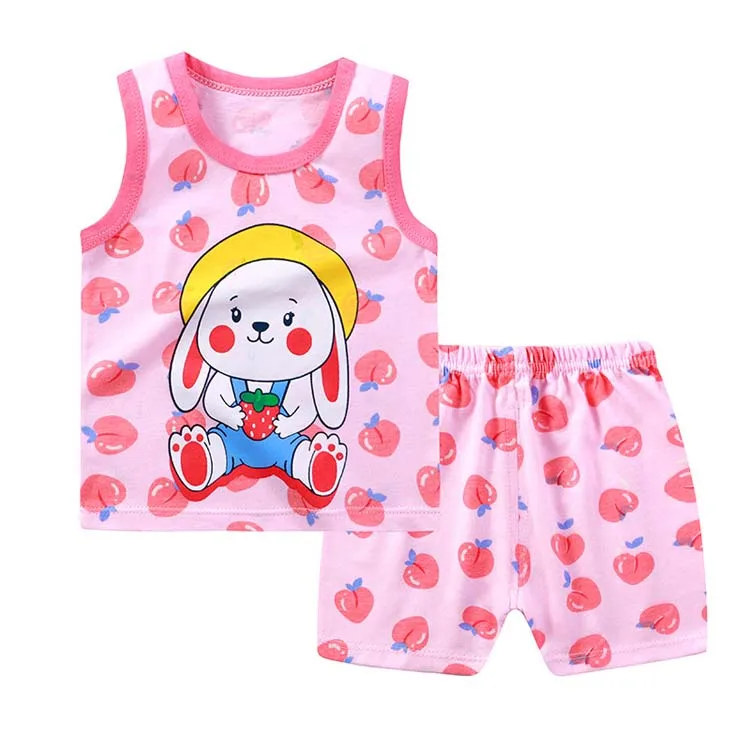 high quality summer cotton kids clothing newborn infant boutique baby boy girl clothes sets