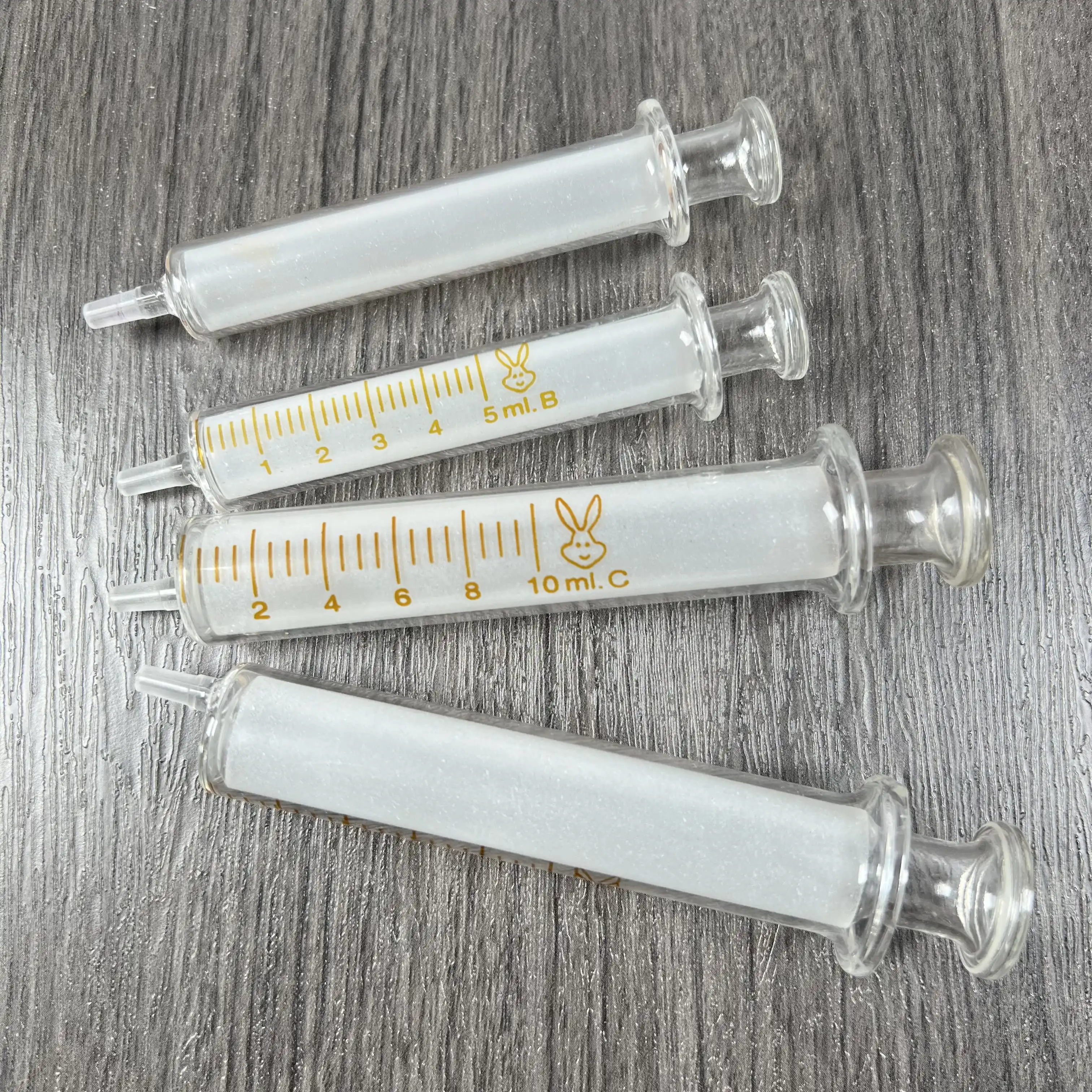 High quality 2ml 3ml 5ML 10ML 20ML 30ml 60ml 100ml Empty  prefilled Cosmetic filling  Glass syringe with metal stainless steel