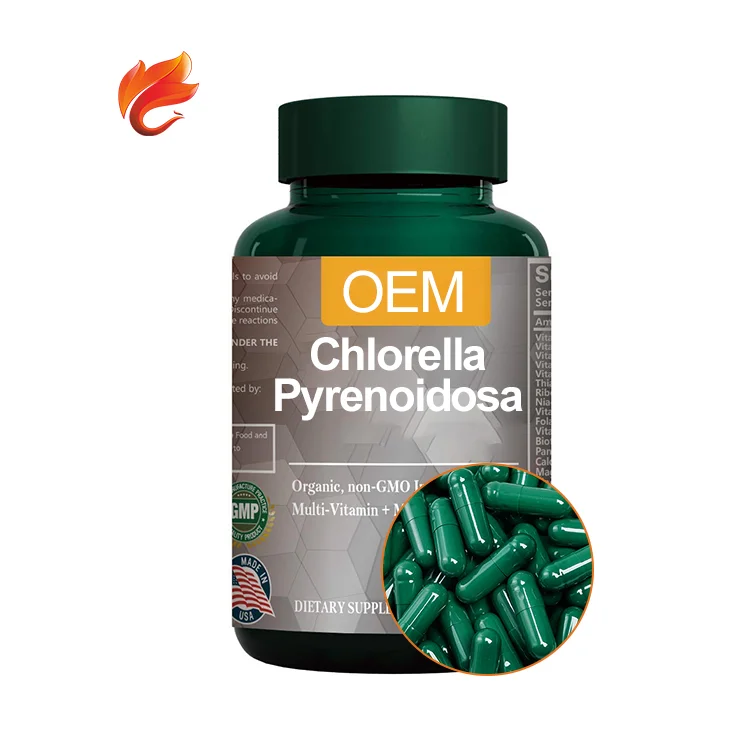 Антиоксидант, хлорелла, пилюль, твердые капсулы, добавка, 1000 мг, продукт