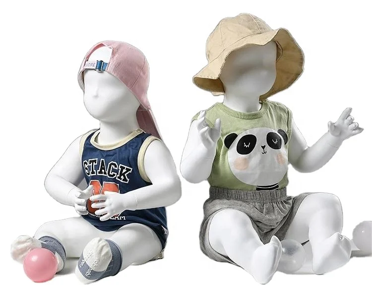Full Body White Baby and Kids Mannequins