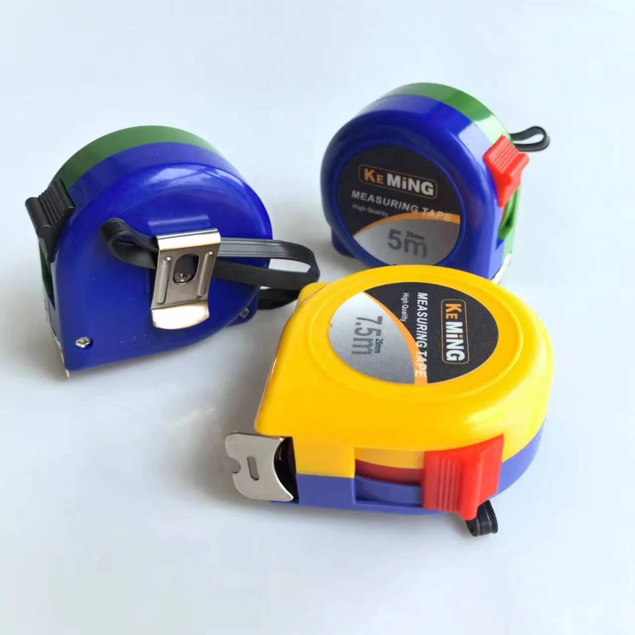 High Quality Tough Premium Tape Measure 3m 5m 7.5m 10m Tire One Lock Plastic Metal Customize Measuring Tape