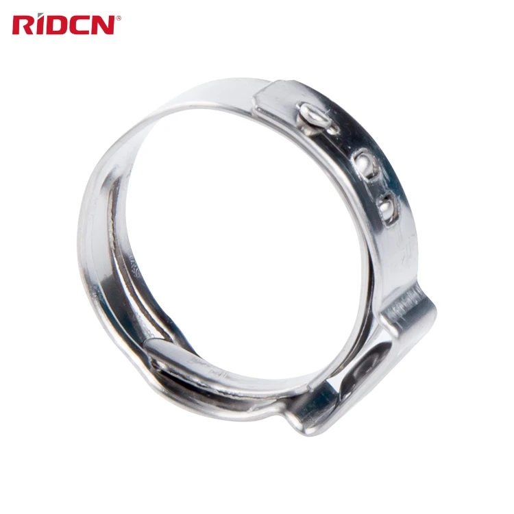 Stepless Single Ear Hose Clamps Various Sizes