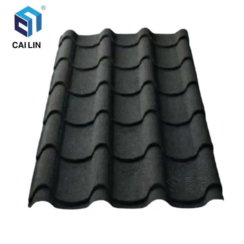 Heat Insulation High Quality Wholesale 6 Meters Long Span Stone Coated Metal Roof Sheet For Villa Factory Roofing