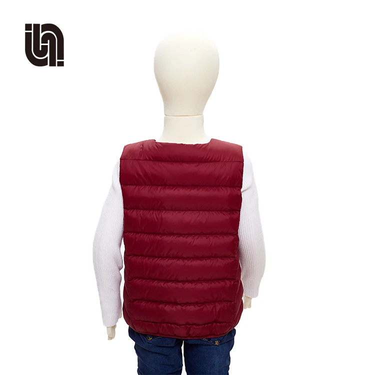 
Custom Kid Lightweight Little Girls Down Vest Jacket 