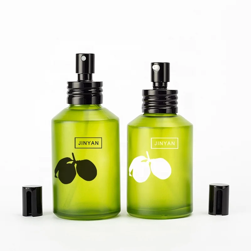 Black Glass Pump Spray Bottles 15ml 30ml 60ml 120ml 200ml 1OZ 2OZ 4OZ 7OZ for Skincare Moisture Serum and Eye Drop Oil