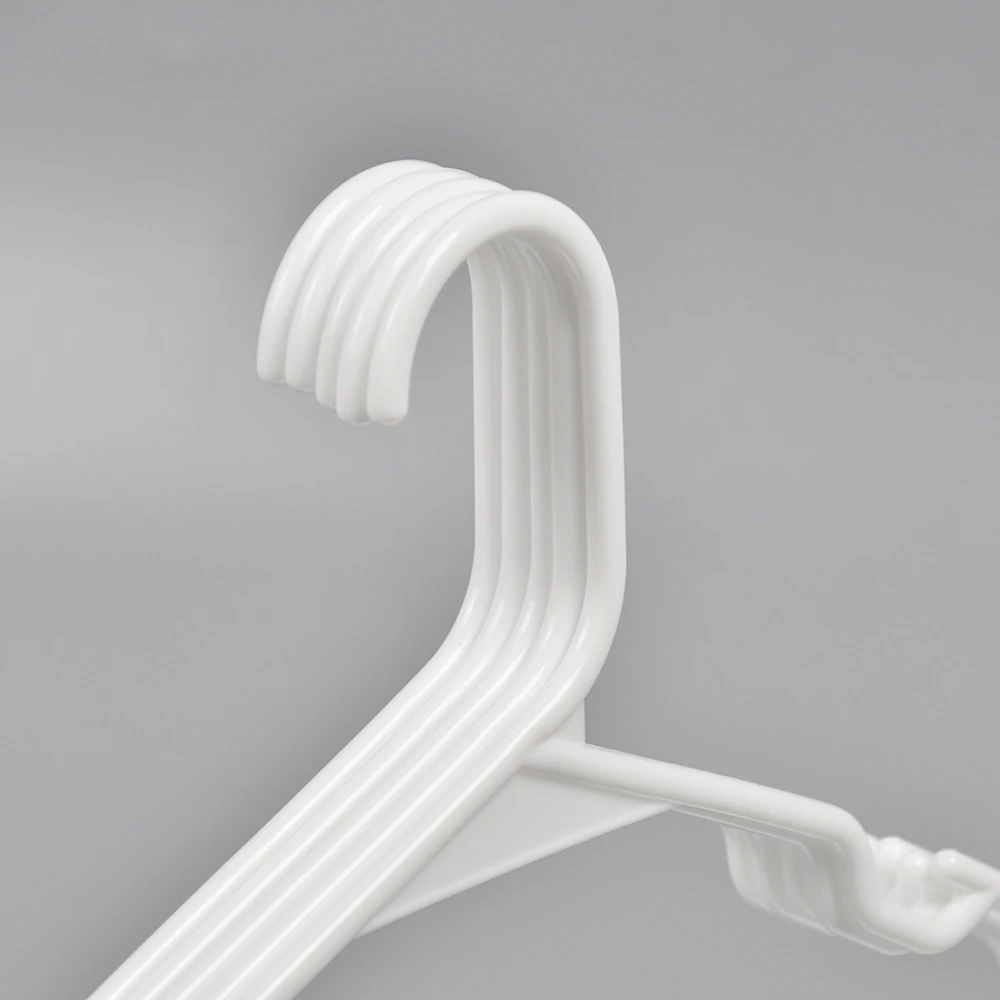 Wholesale Low Price Hangers Premium 50 Pack White Plastic Clothes Hangers