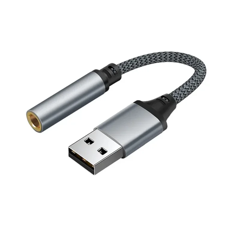 Профессиональный аудио интерфейс USB внешняя звуковая карта Микрофон Наушники 2 в 1 на 3 5 мм разъем Aux адаптер звуковой карты