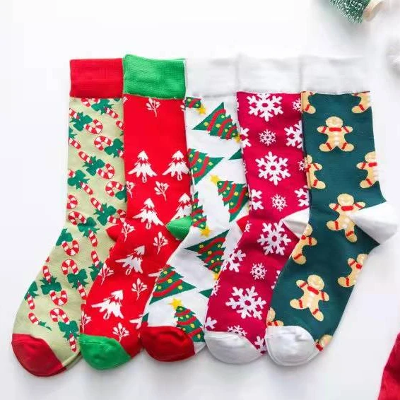 christmas elephant animal anime funny men socks happy lover cartoon with  2021 face wholesale Holiday Unisex socks